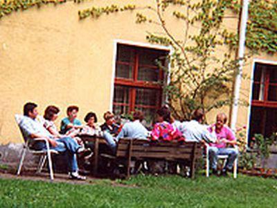 Haus Pinecki im Garten
