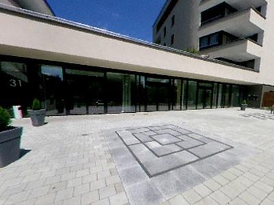Eingangsbereich des Seniorenzentrums Gertrud Luckner in Reutlingen