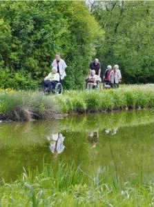Die Bewohner genießen die Lage direkt an der Pegnitz