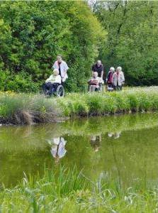 Die Bewohner genießen die Lage direkt an der Pegnitz
