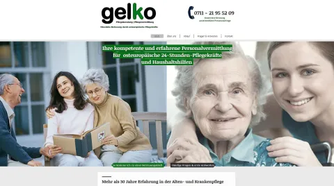 gelko Pflegevermittlung 24-Stunden-Pflege im Raum Augsburg