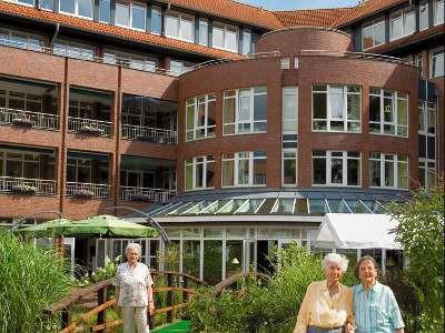 Das Gebäude des Pflegebereichs im HANSA Wohnstift am Rathaus