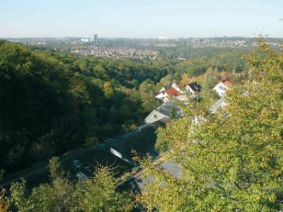 Talblick vom Generationenzentrum Sonnenberg in Stuttgart