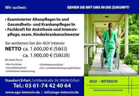 AGV Intensiv GmbH & Co. KG - Thüringen - Sachsen - Sachsen Anhalt - Hessen