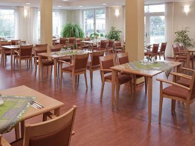 Blick in das hauseigene Restaurant