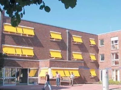 Eingang des Seniorenstifts "Alte Weberei"