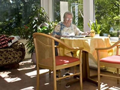 Wintergarten im Pflegeheim "Anton-Günther-Weg" in Kirchberg