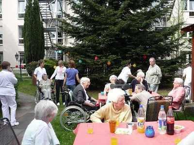 Zum Haus am Buschkämpen gehört auch ein schöner Außenbereich