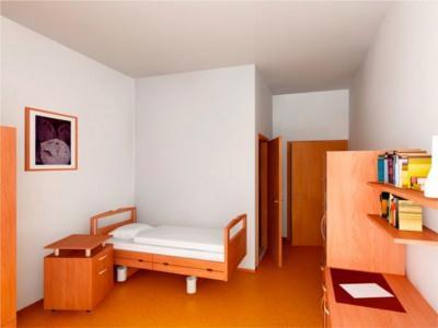 Die Einzelapartments sind mit dem Wichtigsten ausgestattet...