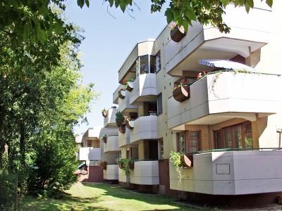 Gartenansicht des Vitanas Senioren Centrums Schäferberg