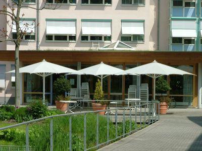 Die Terrasse des Samariterstift Geislingen