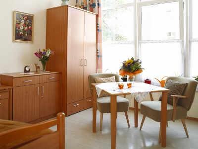 Eines der Pflegezimmer im Haus Zacharias