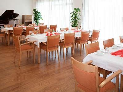 Blick in das hauseigene Restaurant