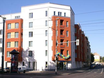 Aussenansicht des Pflegewohnstifts Am Thonberg in Leipzig