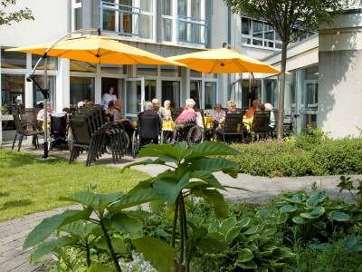 Der Garten der Pflegeeinrichtung in Castrop-Rauxel