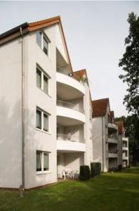 Einige Appartements verfügen über einen Balkon mit schönem Blick ins Grüne