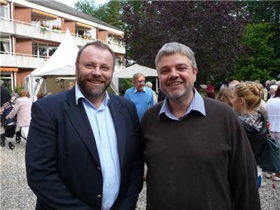 Einrichtungsleiter Olaf Bordthäuser und Pflegedienstleister Jens Rickel