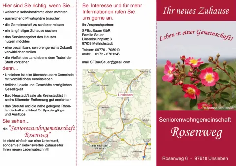 Seniorenwohngemeinschaft Rosenweg ambulant betreute Wohngemeinschaft
